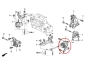 Preview: Motor- und Getriebelager links Honda Civic Type-R EP3 01-05