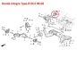 Preview: Support moteur et boîte de vitesses arrière Honda Integra Type-R DC2 98-00 / Civic VTI EK4 96-00