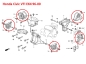 Preview: Inserti rinforzati supporto motore e trasmissione set completo Honda Civic VTI EK4 96-00