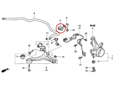 Preview: Hardrace Stabigummis VA Honda Civic Type-R EP3 01-05