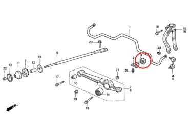 Preview: Energy Suspension Stabigummis VA Honda CRX EE8 / Civic EE9 90-92