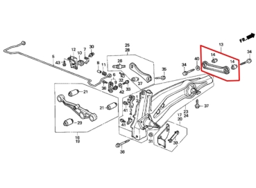Preview: Spurlenker Honda CRX EE8 ED9 88-92 / Civic EE9 90-92