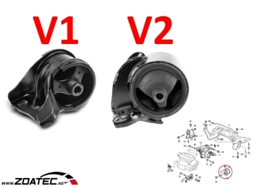Preview: Inserti rinforzati supporto motore e trasmissione Honda Civic 92-95 / CRX 92-98