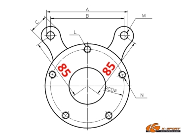 K-Sport Bremsen ø330mm Toyota Celica ST185 89-94 VA, Typ 1