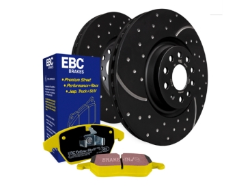 EBC Set ANT: dischi freno e pastiglie freno sportivi Civic EE9 / CRX EE8