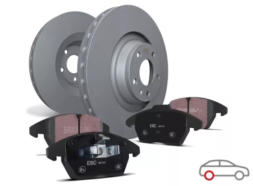 EBC Set HA: Bremsscheiben und Beläge Honda S2000 AP1 99-09