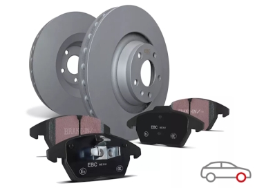 EBC Set VA: Bremsscheiben und Beläge Honda S2000 AP1 99-09