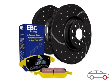 EBC Set VA: Sportbremsscheiben und Beläge Honda S2000 AP1 99-09