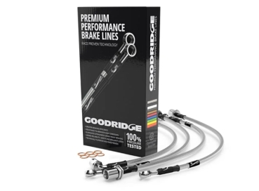Goodridge tubi freno treccia d'acciaio Honda Civic EG 92-95