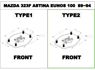 K-Sport assetti a ghiera Sport Mazda 323F 89-94 Type 2