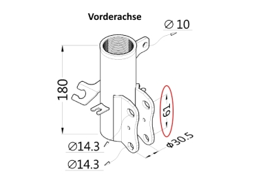 K-Sport Gewindefahrwerk Sport Nissan Cube Z12 10-11 Achshalter VA 61mm