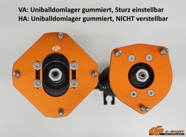 K-Sport assetti a ghiera Street Toyota MR2 W1 84-89 Supporto ammortizzatore superiore ANT con 4 viti