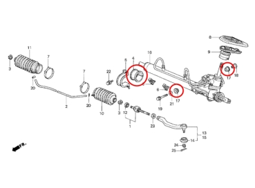 Masterkit Gummilager Aufhängung verstärkt Honda Integra Type-R DC2 98-00