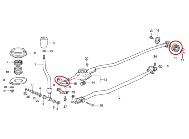 Masterkit Gummilager Aufhängung verstärkt Honda Integra Type-R DC2 98-00