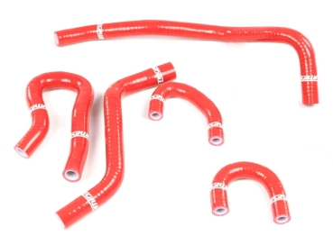 Tubi liquido raffreddamento silicone rosso 5 pezzi Honda Civic EG6, EG9, EK4, CRX EG2
