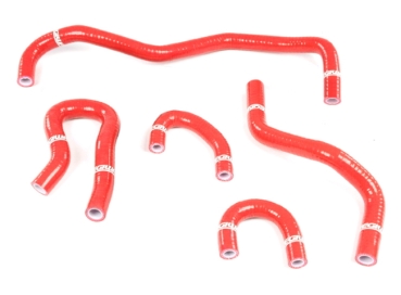 Durites liquide refroidissement silicone rouge 5 pièces Honda Integra Type-R DC2