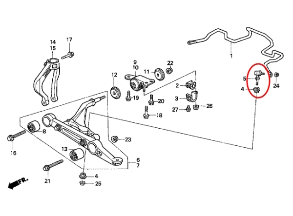 Koppelstangen VA Honda Integra Type-R DC2 98-01