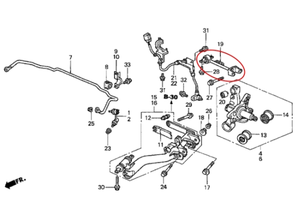 Querlenker hinten oben Honda Civic EP/EU/EV 01-05