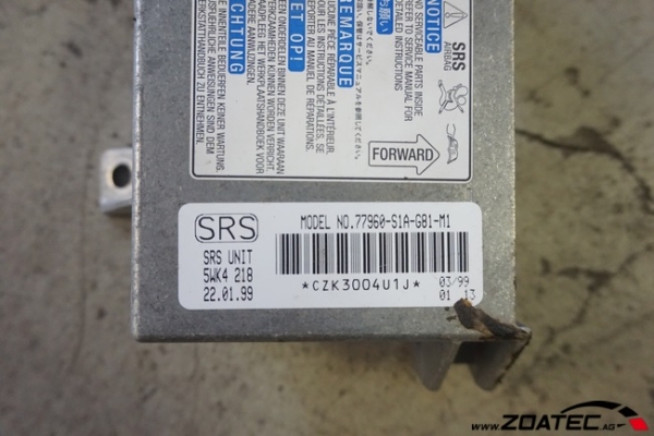 Airbag Unité de contrôle occasion Honda Accord Type-R CH1 98-03