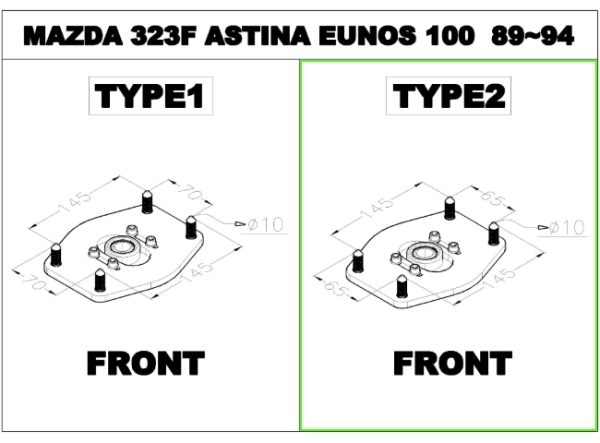 K-Sport assetti a ghiera Sport Mazda 323F 89-94 Type 2