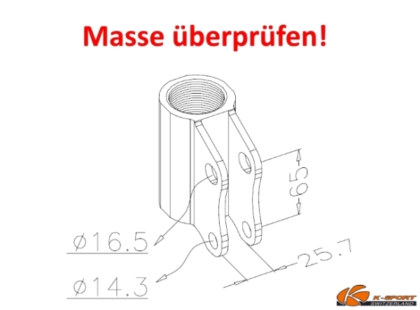 K-Sport combiné fileté Circuit Subaru Impreza 08-10