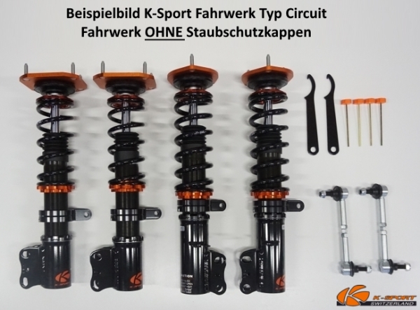 K-Sport combiné fileté Circuit Toyota MR2 W1 84-89 paliers de jambes AV avec 3 vis