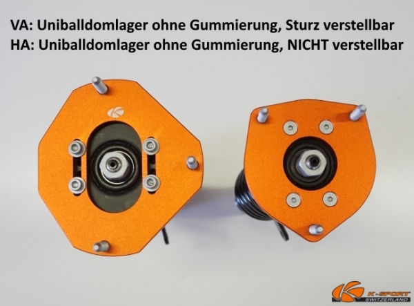 K-Sport combiné fileté Circuit Toyota MR2 W1 84-89 paliers de jambes AV avec 3 vis