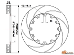 Dischi freno K-Sport ø330mm M8 perno anteriore
